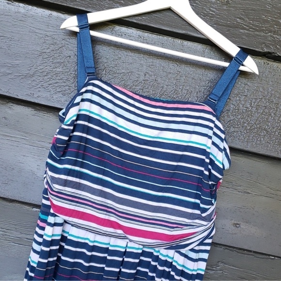 NWT Lane Bryant Striped Convertible Midi Dress Women's Plus Size 14/16 1X - Picture 4 of 9